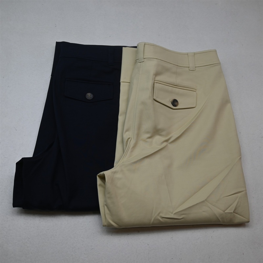 Boden Wide Leg Pants Duo — Navy and Cream